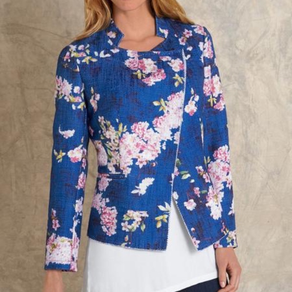 Soft Surroundings Jackets & Blazers - New Soft Surroundings Botanical Floral Blazer